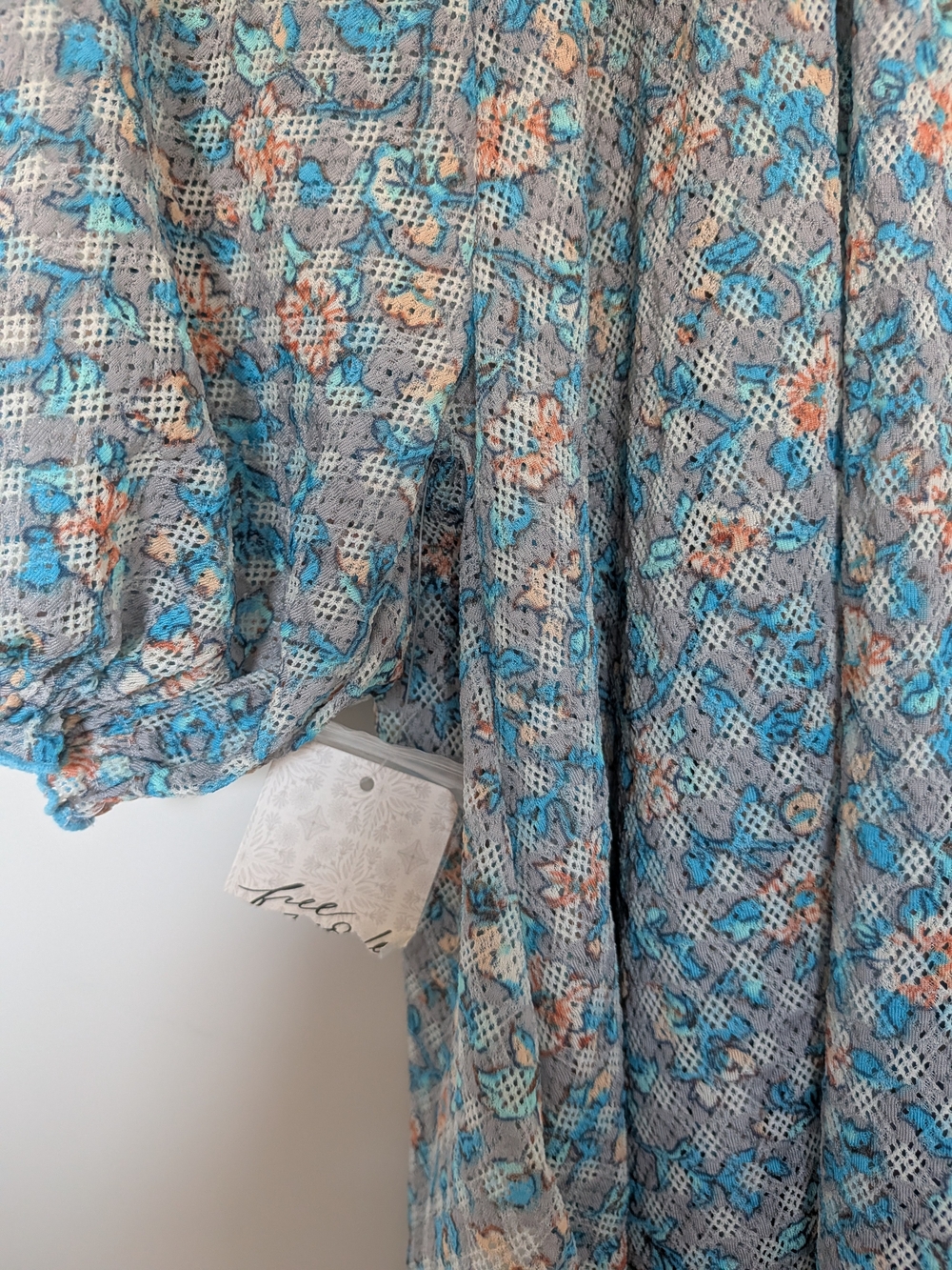 Free People Floral Astra Peasant Top - Picture 3 of 5